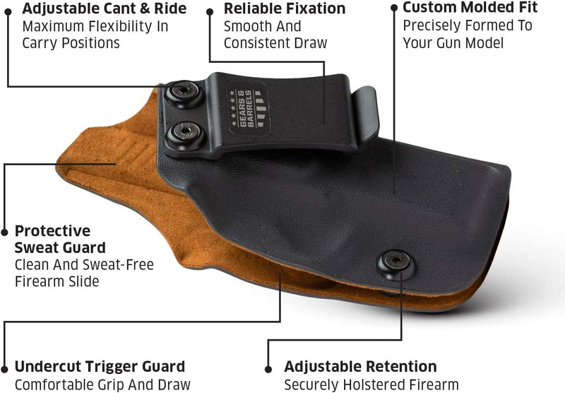 Gears and Barrels - Taurus GX4 Holster - IWB - Kydex Leather Holster