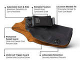 Beretta 92FS • IWB Silent Draw • Kydex Holster Leather Interior